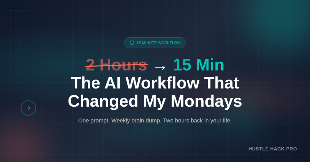 The 15-Minute AI Workflow That Replaced 2 Hours of My Week
