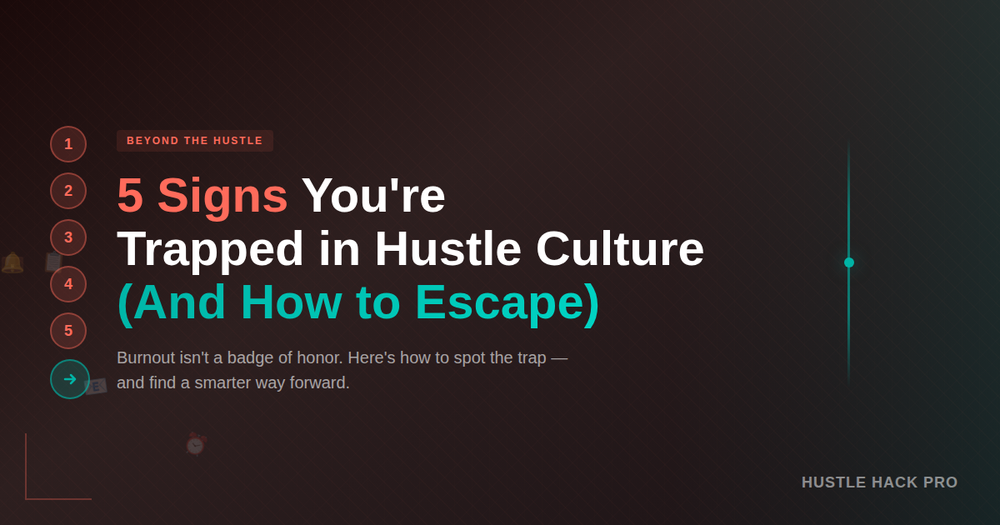 5 Signs You're Trapped in Hustle Culture (And How to Escape)